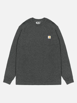 (K126) 워크 포켓 긴팔티 CARBON HEATHER (CRH)